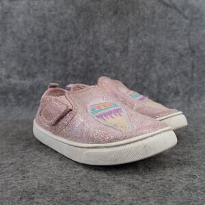Wonder Nation Shoes Toddler 9 Sneakers Slip On Pink Glitter Ice Cream Cone Girls